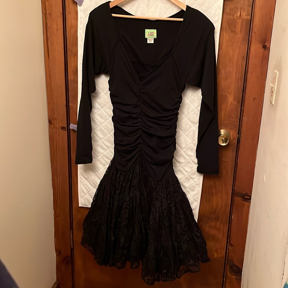 Marina Lari Vintage 1980s Black Dress